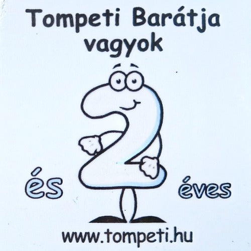 2-es hűtőmágnes
