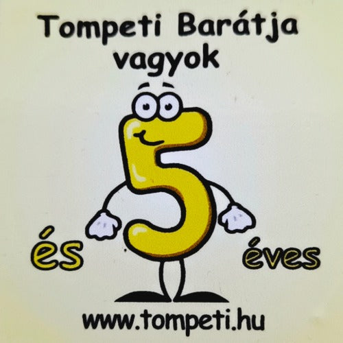 5-ös hűtőmágnes