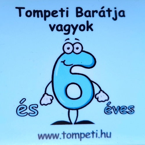 6-os hűtőmágnes