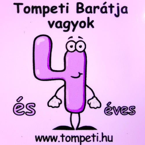 4-es hűtőmágnes