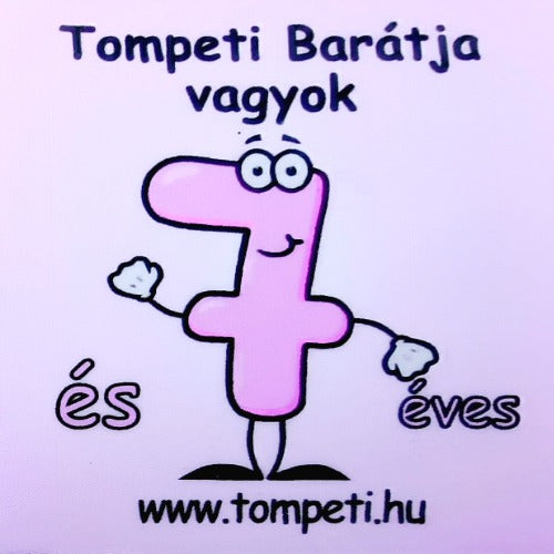 7-es hűtőmágnes