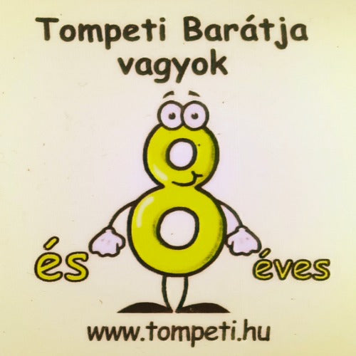 8-as hűtőmágnes