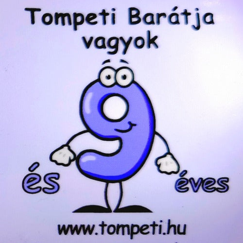 9-es hűtőmágnes